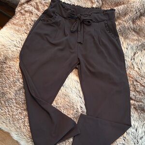 Adorable Olivia Rose Ruffled Black Women's Pants XL